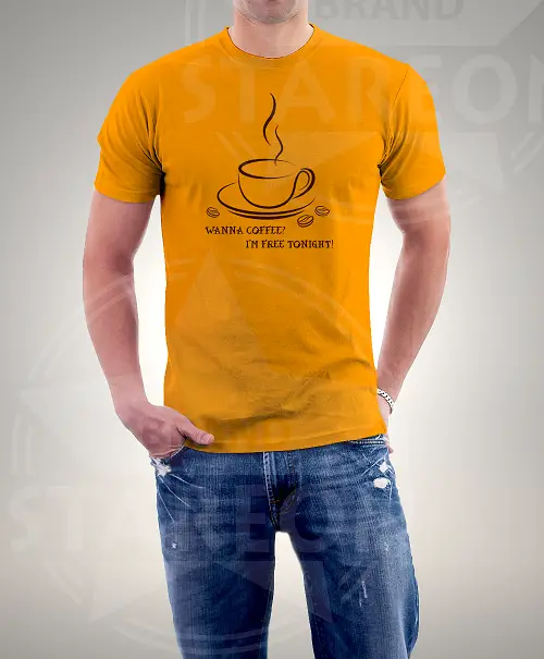 Wanna Coffee Printed Tee Shirt