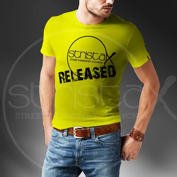 StristaX Printed Tee Shirt Yellow
