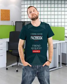 Facebook Printed Tee Shirt