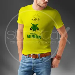 One in a Minion Yellow Printed Tee Shirt